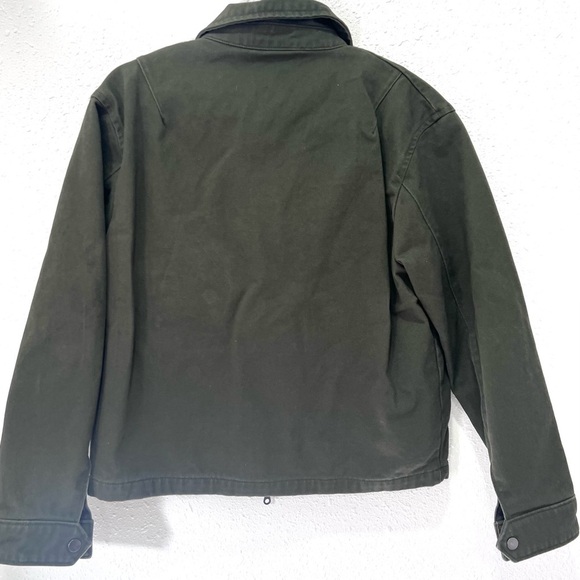 Zara full-zip front closure Green Shirt Jacket with Classic Collar S - Picture 12 of 13